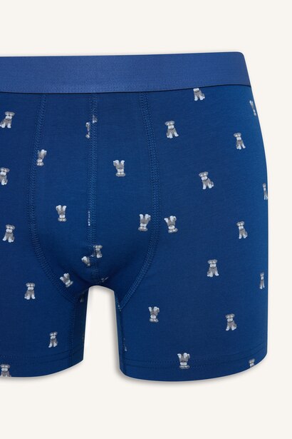 Regular Fit Elastic Waistband Patterned 3 Piece Boxers