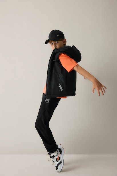 Oversize Dalgıç Kumaş Eşofman Altı Erkek Çocuk