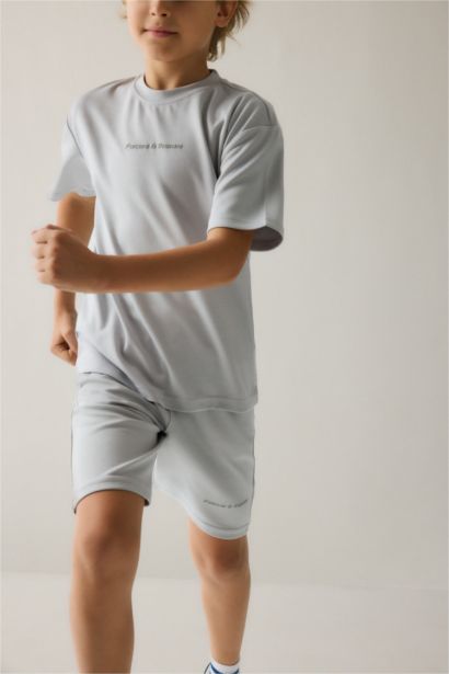 Oversize Dalgıç Kumaş Şort Erkek Çocuk