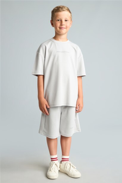 Oversize Dalgıç Kumaş Şort Erkek Çocuk