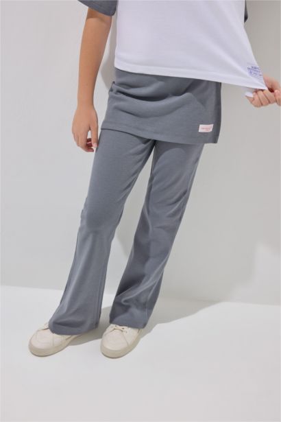 Flare Fit Pantolon Kız Çocuk