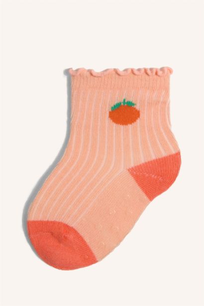 Baby Girl Seamless 5 Piece Cotton Long Socks