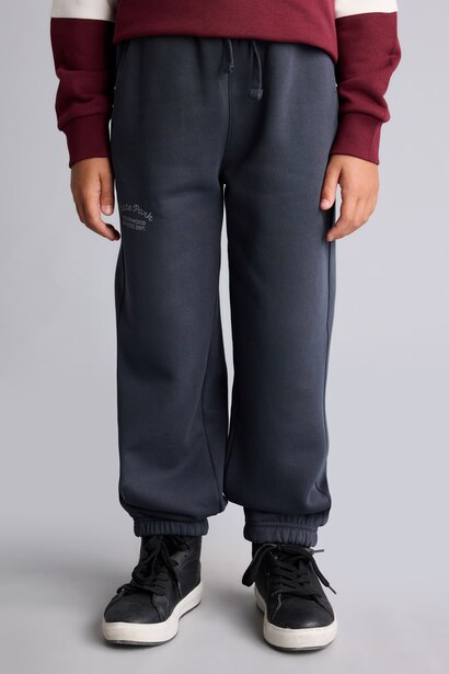 Boy Balloon Fit Heavy Fabric Elastic Waist Sweatpants