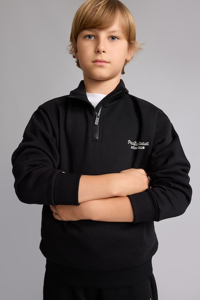 Regular Fit High Neck Sweatshirt