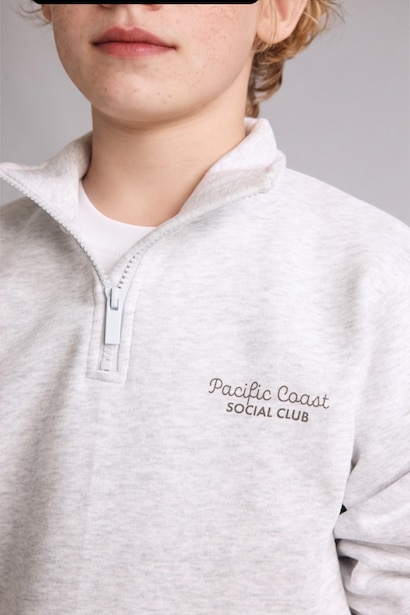 Yarım Fermuarlı Dik Yaka Sweatshirt Erkek Çocuk