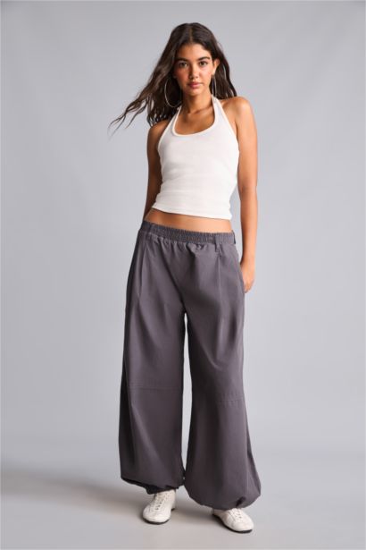 Elastic Band Parachute Trousers