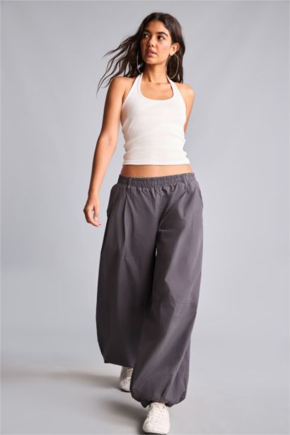 Elastic Band Parachute Trousers