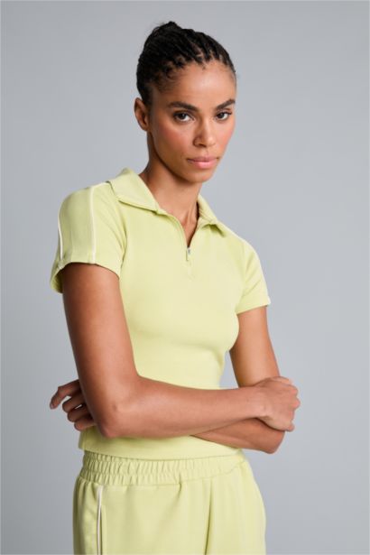 Standard Fit modal Short Sleeve Polo T-Shirt