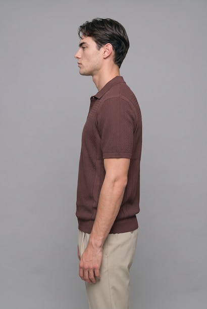 Polo Collar Short Sleeve Polo T-Shirt
