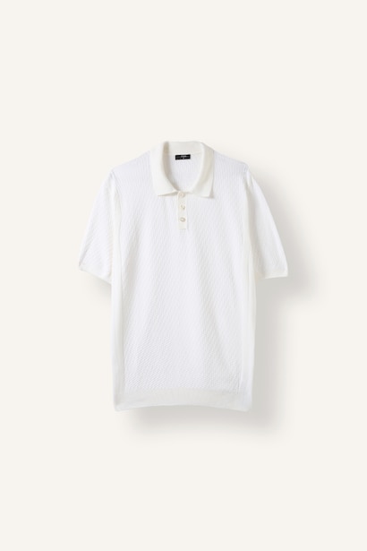 Standart Fit Dokulu Triko Basic Polo Tişört