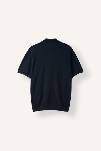 Standart Fit Dokulu Triko Basic Polo Tişört