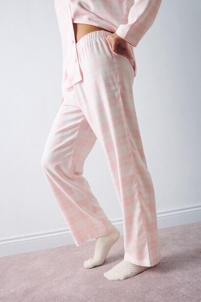 Regular Fıt Kareli Pijama Takımı
