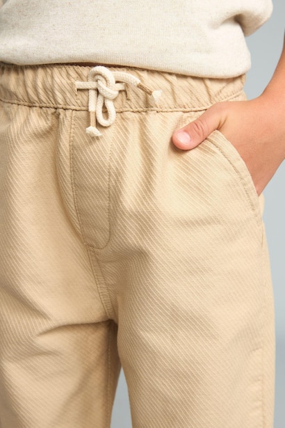 %100 Pamuk Regular Fit Düz Paça Pantolon Erkek Çocuk