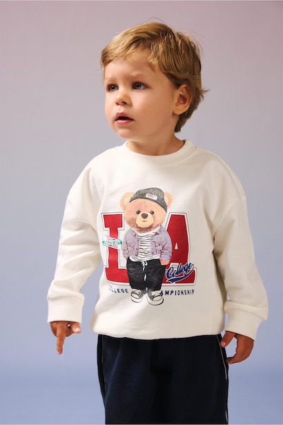 Oversize Fit Crew Neck Sweatshirt