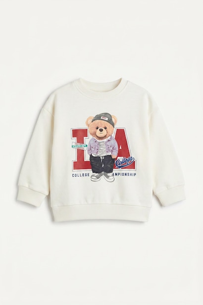 Oversize Fit Crew Neck Sweatshirt