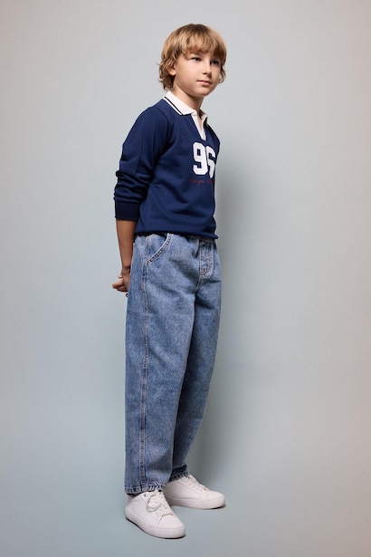 Barrel Fit Jean Pantolon