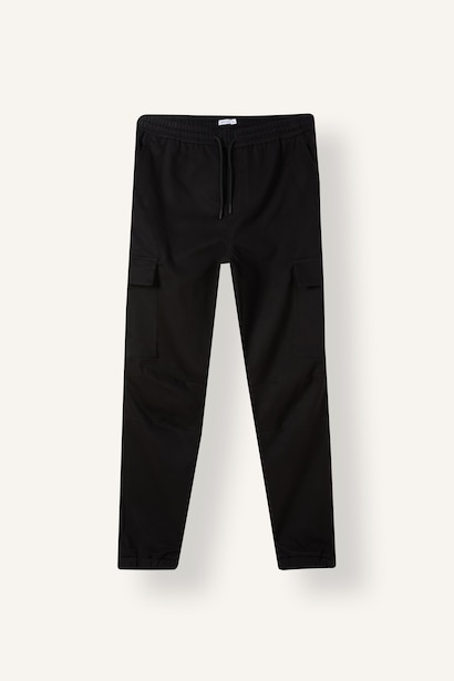 Pantalon à taille normale et jambes droites Coupe décontractée