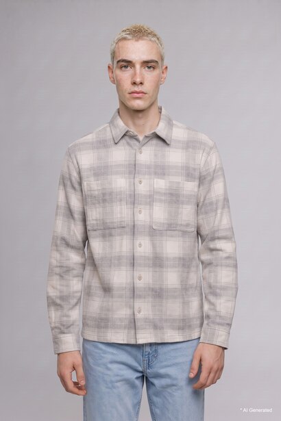Boxy Fit Long Sleeve Shirt