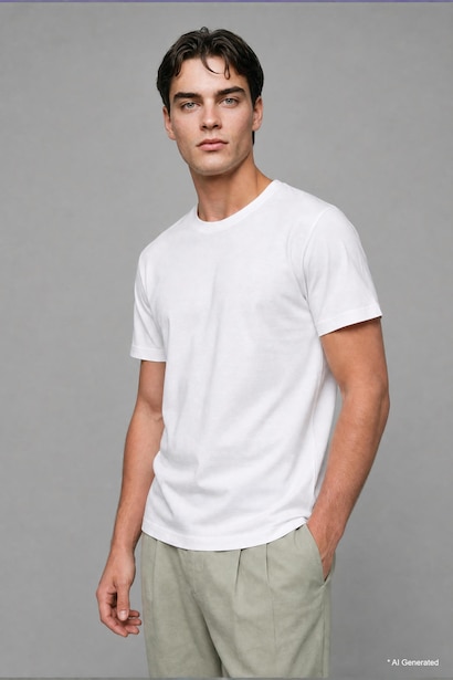 Regular Fit Crew Neck Short Sleeve T-Shirt