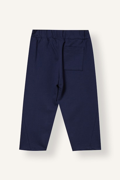 Baby Boy Balloon Fit 100% Cotton Normal Waist Navy Trousers