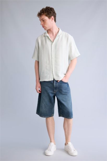 Baggy Fıt Bermuda