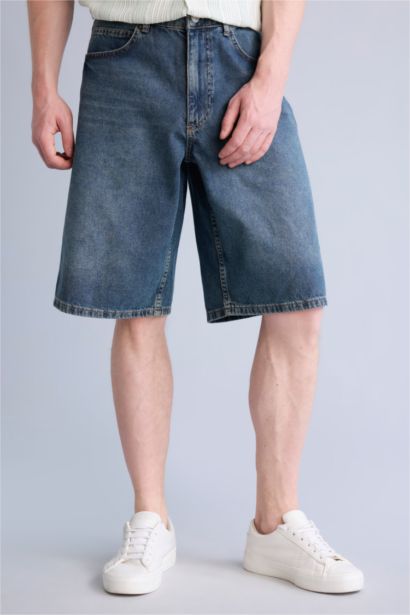 Baggy Fıt Bermuda