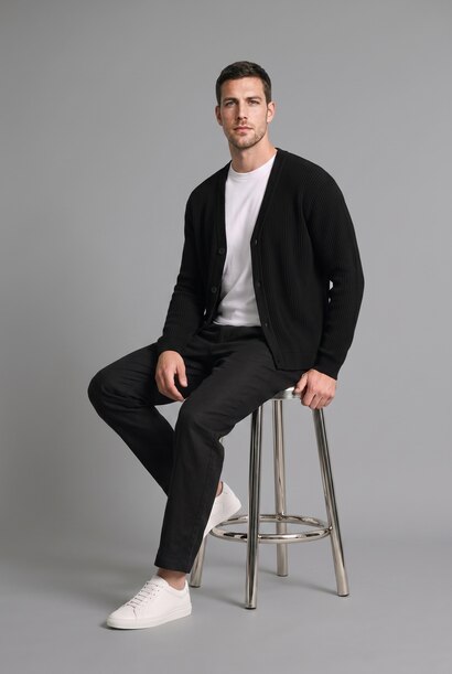 Standard Fit Knitwear Cardigan