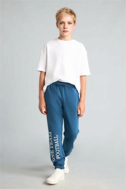 Regular Fit Baskılı Eşofman Altı Erkek Çocuk