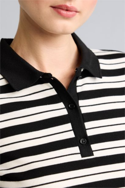 Slim Fit Fitilli Polo Tişört
