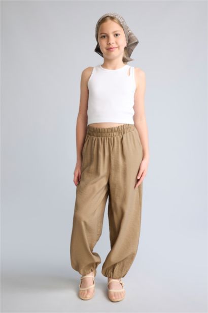 Balloon Fit Pantolon Kız Çocuk