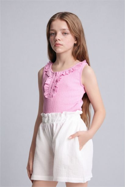 Girl 100% Cotton Muslin Shorts