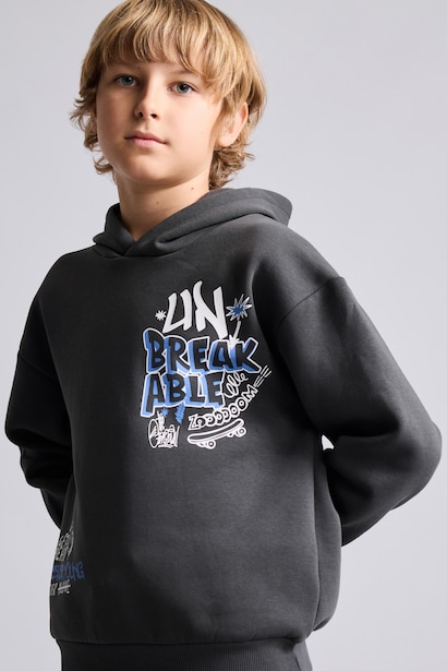 Oversize Fit Hooded Sweatshirt