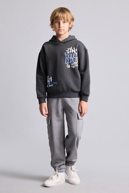 Oversize Fit Hooded Sweatshirt