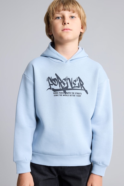Oversize Fit Hooded Sweatshirt