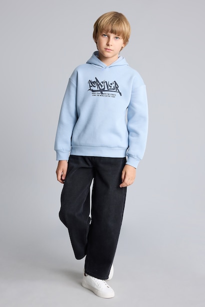 Oversize Fit Hooded Sweatshirt