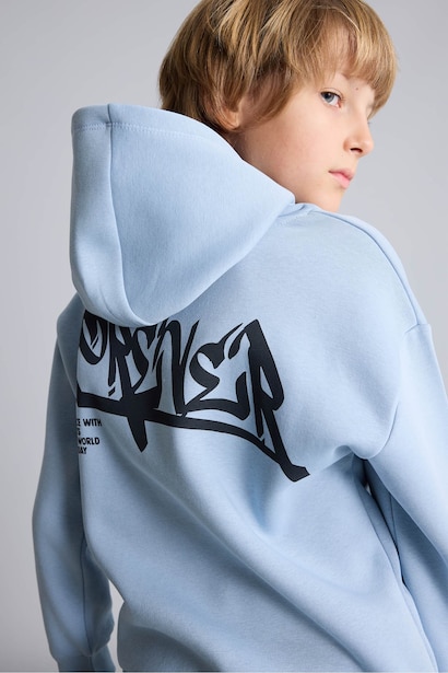 Oversize Fit Hooded Sweatshirt