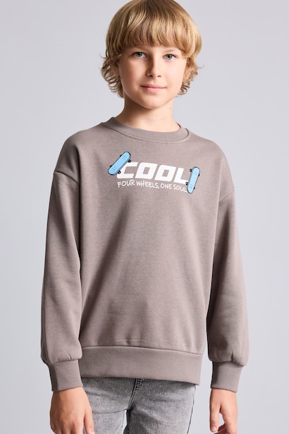 Oversize Fit Soft Hairy Inside Sweatshirt