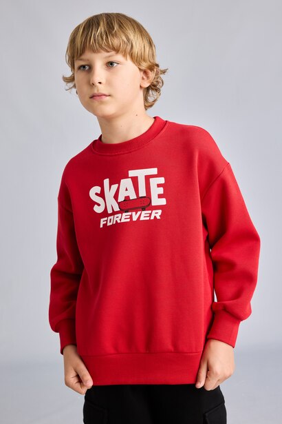 Oversize Fit Soft Hairy Inside Sweatshirt