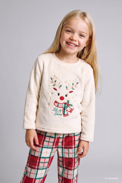 2 piece Regular Fit Knitted Pyjamas