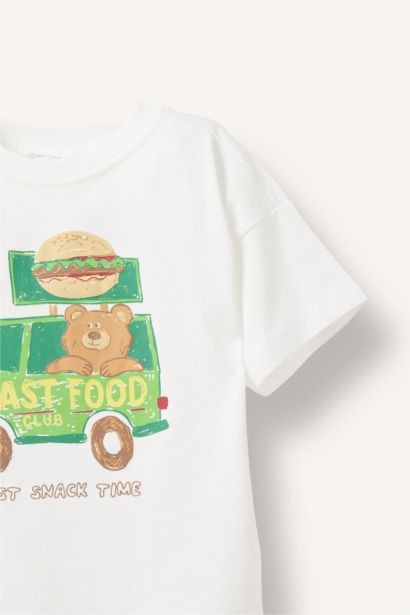 Oversize Baskılı Tişört Erkek Bebek