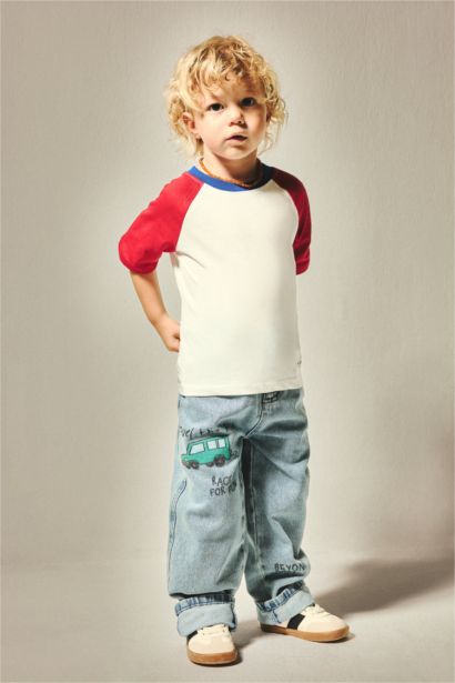Baggy Fit Jean Pantolon Erkek Bebek