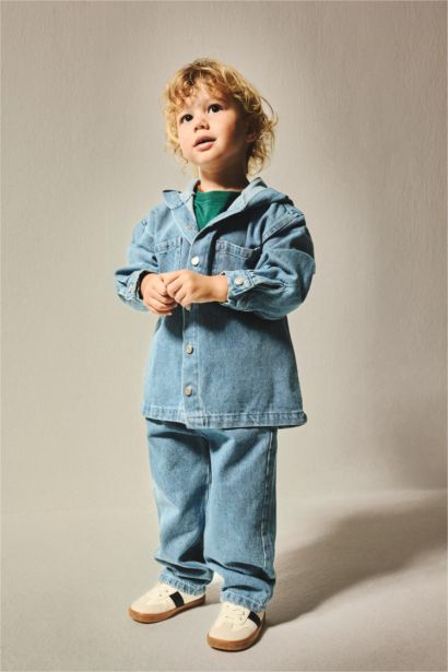Baby Boy Light blue Elastic Waist Jeans