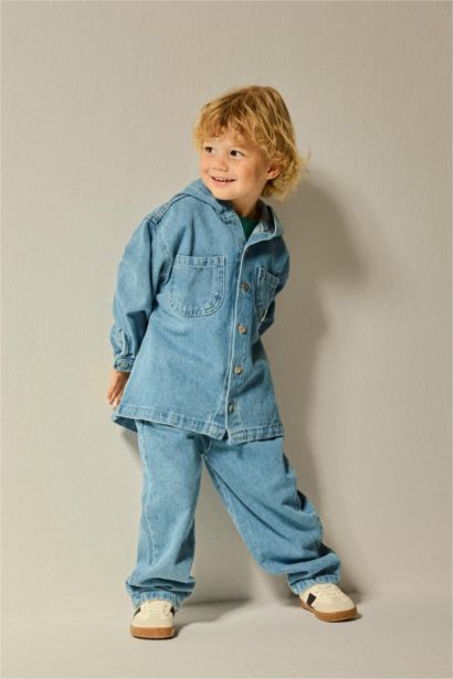 Baby Boy Light blue Elastic Waist Jeans