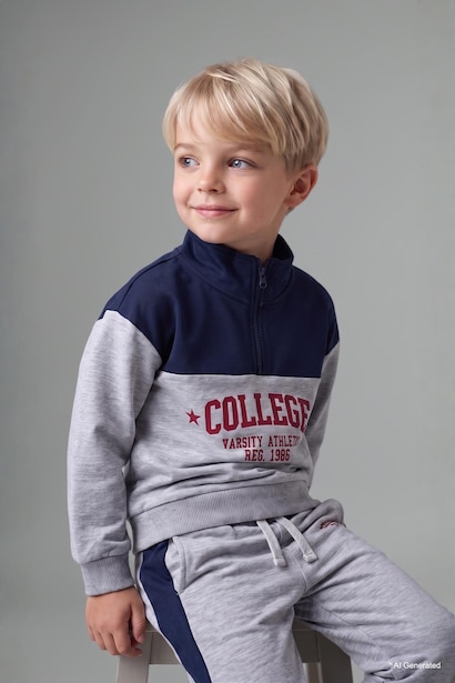 2 piece Oversize Fit Slogan Set