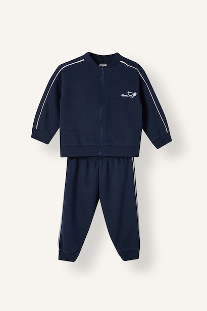 Baby Boy Printed Zip-Up Sweatshirt and Jogger Set