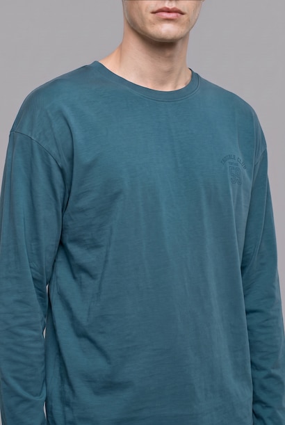 100% Cotton Boxy Fit Embroidered T-Shirt