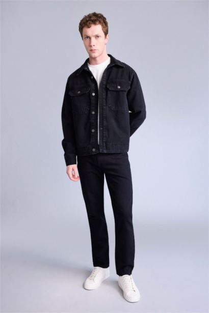 Regular Fıt Jean Ceket