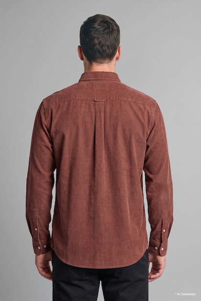 Regular Fit Velvet Long Sleeve Shirt