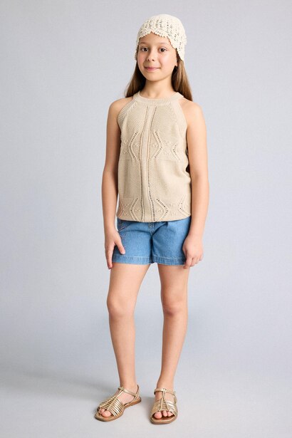 Girl Blue Denim Shorts