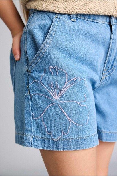 Girl Blue Denim Shorts